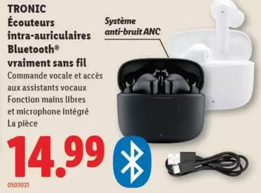 Écouteurs intra-auriculaires Bluetooth® vraiment sans fil