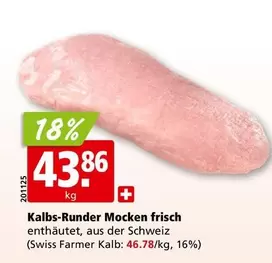 Kalbs-Runder Mocken frisch