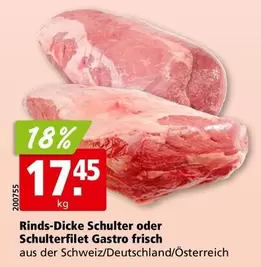 Rinds-Dicke Schulter oder Schulterfilet Gastro frisch