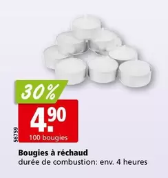 Bougies à réchaud