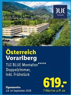 Österreich Vorarlberg TUI BLUE Montafon**** Doppelzimmer, inkl. Frühstück
