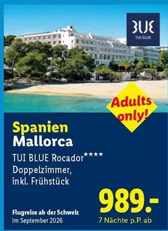 Spanien Mallorca Doppelzimmer, inkl. Frühstück
