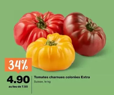 Tomates charnues colorées Extra