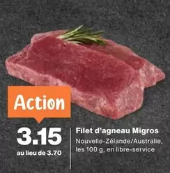 Action - Filet d'agneau