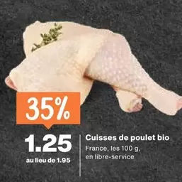 Cuisses de poulet bio
