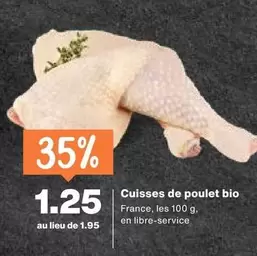 Cuisses de poulet bio