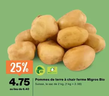 Pommes de terre à chair ferme
