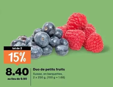Duo de petits fruits