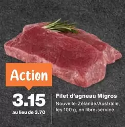 Action - Filet d'agneau