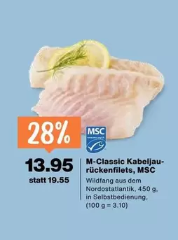 Kabeljau-rückenfilets