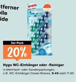 WC-Einhänger oder -Reiniger