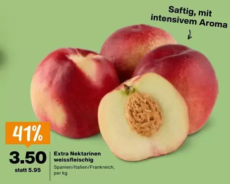 Extra Nektarinen weissfleischig