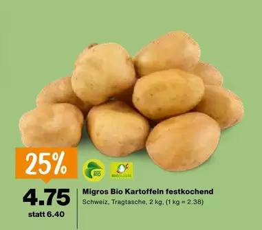 Migros Bio Kartoffeln festkochend