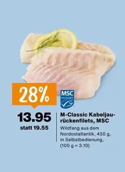 Kabeljau-rückenfilets