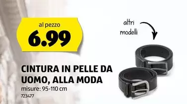 CINTURA IN PELLE DA UOMO
