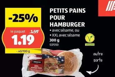 PETITS PAINS POUR HAMBURGER 300 g 537050