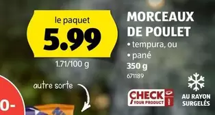 MORCEAUX DE POULET