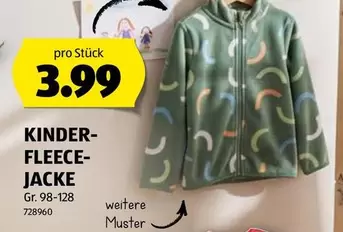 Kinder - KINDER-FLEECE-JACKE Gr. 98-128 728960