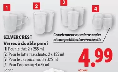 Verres à double paroi