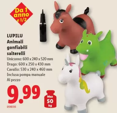 Animali gonfiabili salterelli