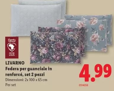 Federa per guanciale in renforçé, set 2 pezzi