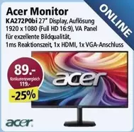 Acer - KA272Pobi 27" Display