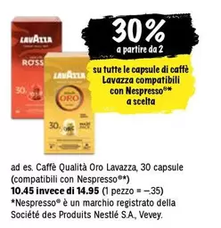 Caffè Qualità Oro Lavazza, 30 capsule