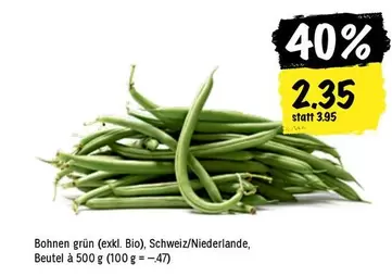 Bohnen grün