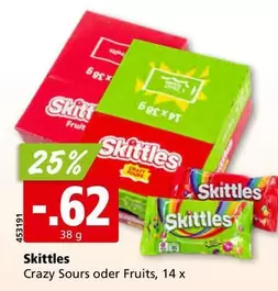 Skittles Crazy Sours oder Fruits