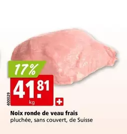Couvert - Noix ronde de veau frais 400029