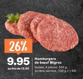 Hamburgers de boeuf