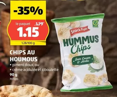 CHIPS AU HOUMOUS