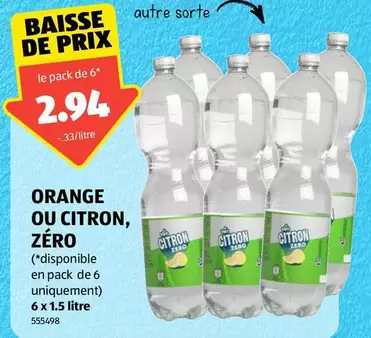 ORANGE OU CITRON, ZÉRO
