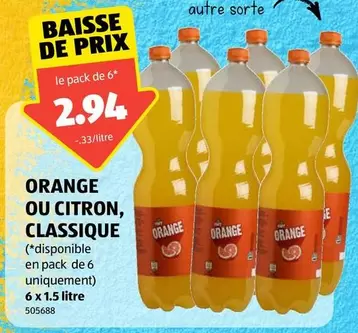 ORANGE OU CITRON, CLASSIQUE