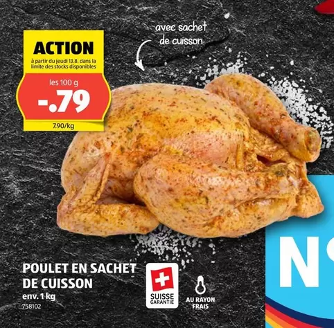 Action - POULET EN SACHET DE CUISSON