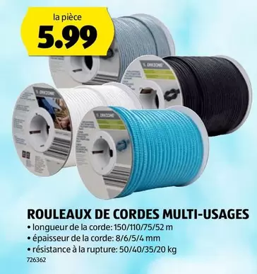 ROULEAUX DE CORDES MULTI-USAGES