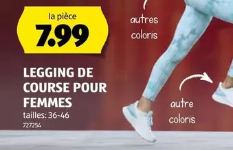 LEGGING DE COURSE POUR FEMMES 727254