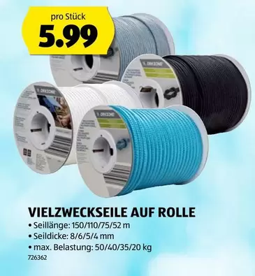 VIELZWECKSEILE AUF ROLLE
