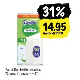 Swiffer - Panni Dry , ricarica