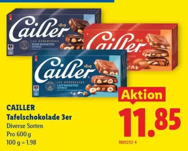 Cailler - Tafelschokolade 3er