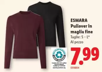Pullover in maglia fine