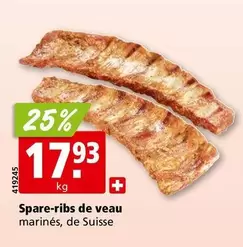 Spare-ribs de veau marinés