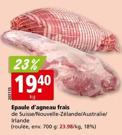 Epaule d'agneau frais