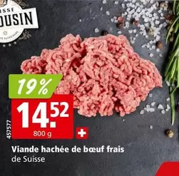 Viande hachée de boeuf frais