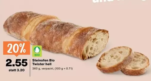 Steinofen Bio Twister hell