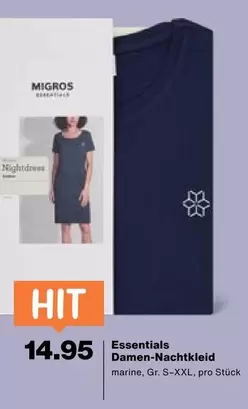 Essentials Damen-Nachtkleid
