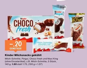 Kinder - Milchsnacks gekühlt