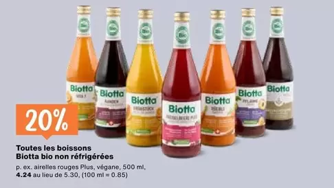 Toutes les boissons
