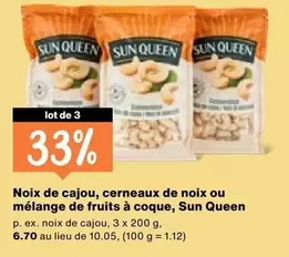 Noix de cajou, cerneaux de noix ou mélange de fruits à coque