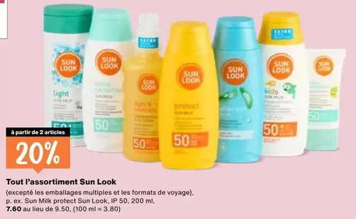 Tout l'assortiment Sun Look